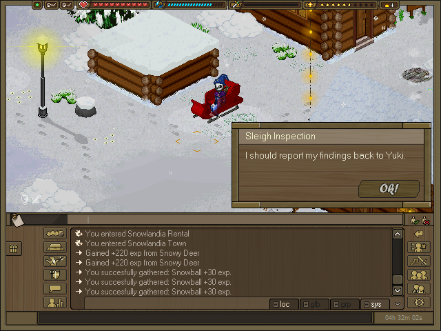 Endless Online Red Sleigh Inspection